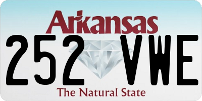 AR license plate 252VWE