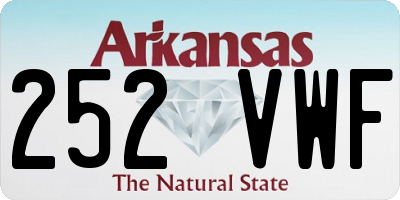 AR license plate 252VWF