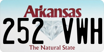 AR license plate 252VWH