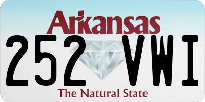 AR license plate 252VWI
