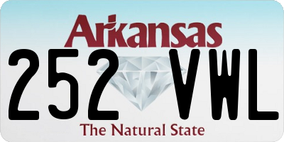 AR license plate 252VWL