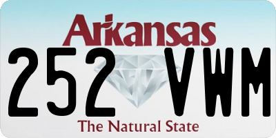 AR license plate 252VWM