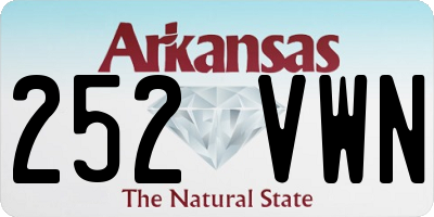 AR license plate 252VWN