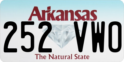 AR license plate 252VWO