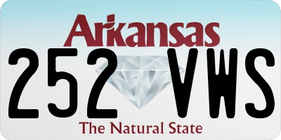 AR license plate 252VWS
