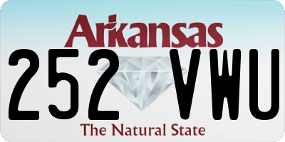 AR license plate 252VWU
