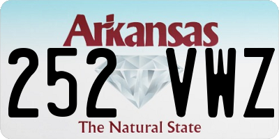 AR license plate 252VWZ