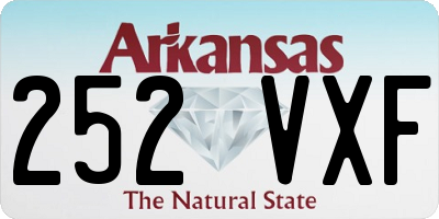 AR license plate 252VXF