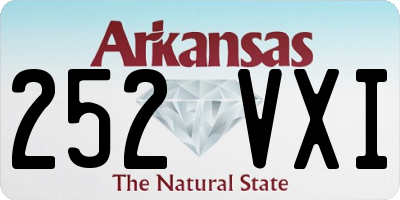 AR license plate 252VXI