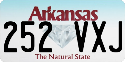 AR license plate 252VXJ