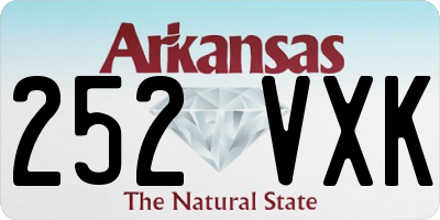 AR license plate 252VXK