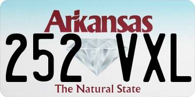 AR license plate 252VXL