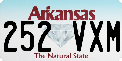 AR license plate 252VXM