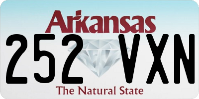 AR license plate 252VXN