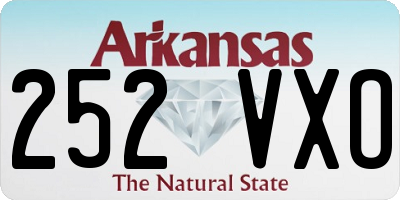AR license plate 252VXO