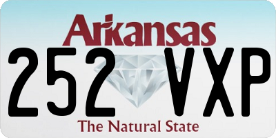 AR license plate 252VXP