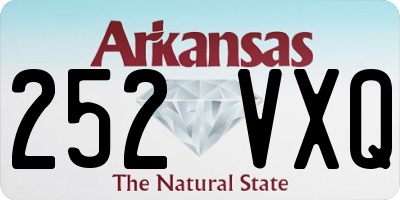 AR license plate 252VXQ