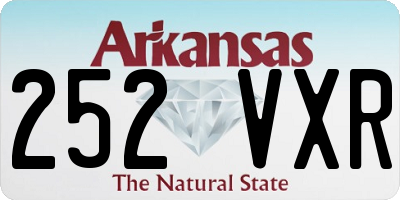 AR license plate 252VXR