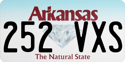 AR license plate 252VXS