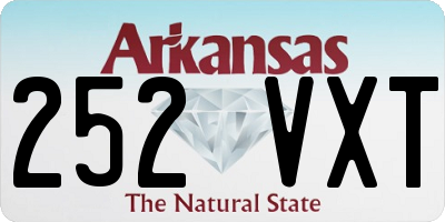 AR license plate 252VXT