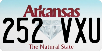 AR license plate 252VXU