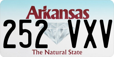 AR license plate 252VXV