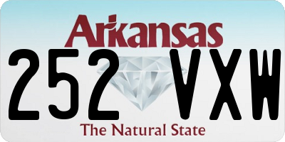 AR license plate 252VXW
