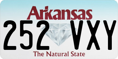 AR license plate 252VXY