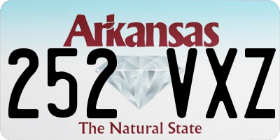 AR license plate 252VXZ