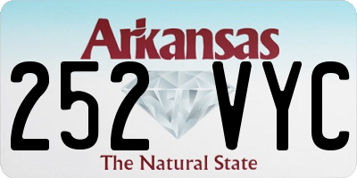 AR license plate 252VYC