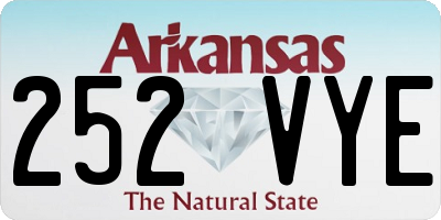AR license plate 252VYE