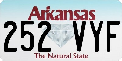AR license plate 252VYF