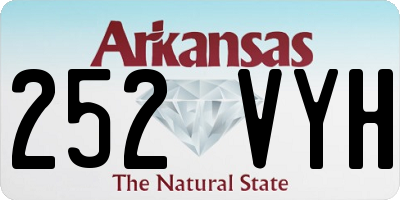 AR license plate 252VYH