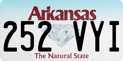 AR license plate 252VYI
