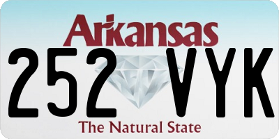 AR license plate 252VYK