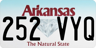 AR license plate 252VYQ
