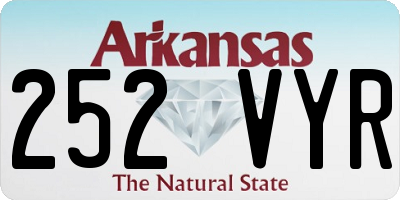 AR license plate 252VYR
