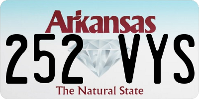 AR license plate 252VYS