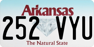 AR license plate 252VYU