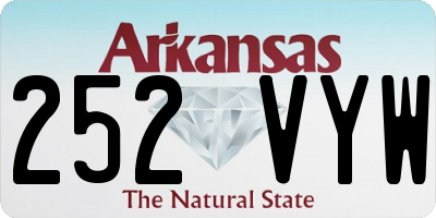 AR license plate 252VYW