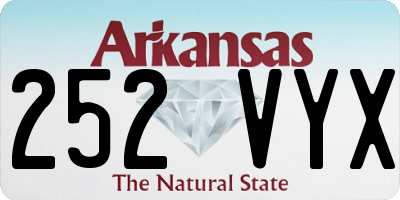 AR license plate 252VYX