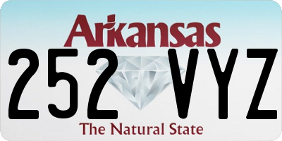 AR license plate 252VYZ