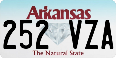 AR license plate 252VZA