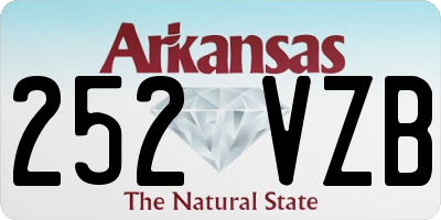 AR license plate 252VZB