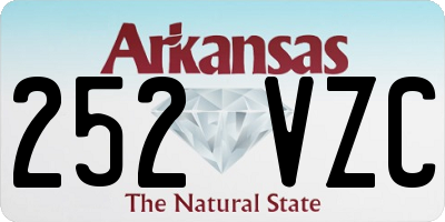 AR license plate 252VZC