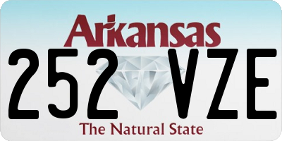 AR license plate 252VZE