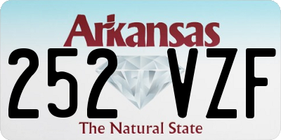 AR license plate 252VZF