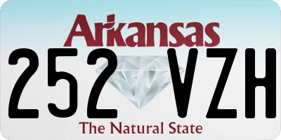 AR license plate 252VZH