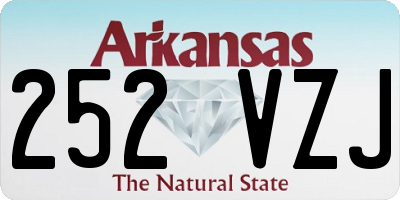 AR license plate 252VZJ