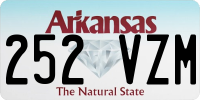AR license plate 252VZM